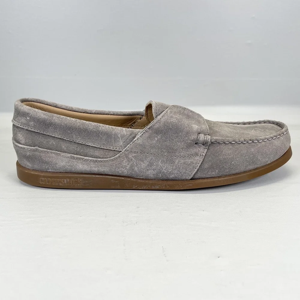Sebago x Vane Campsides Loafers Mens Size 11.5 Gray Suede Slip On Casual Shoes